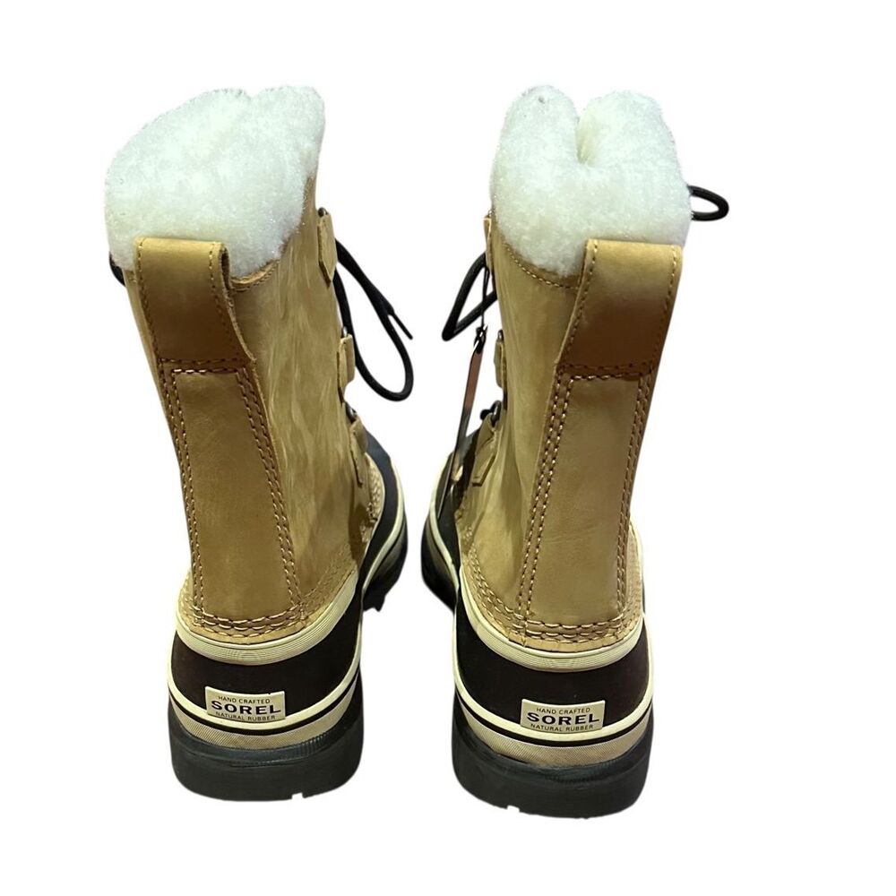 Sorel Caribou Boot in Buff NWT Size Youth 4 - Picture 4 of 11